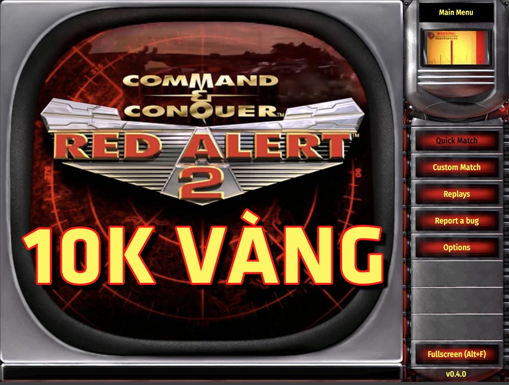 Tải game Ra2 Red Alert 2 10k vàng cho win 10 win 11