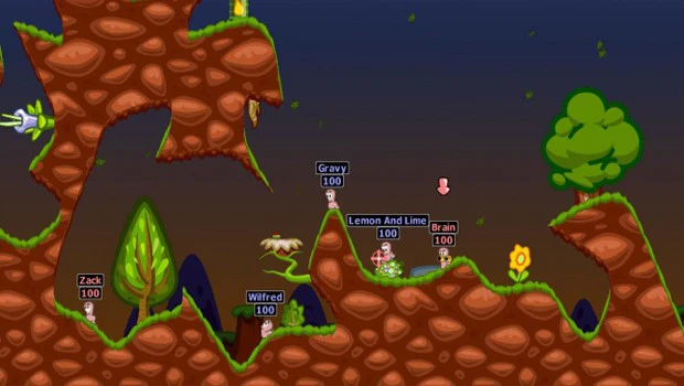 Game bắn súng con sâu giống Gunny Worms