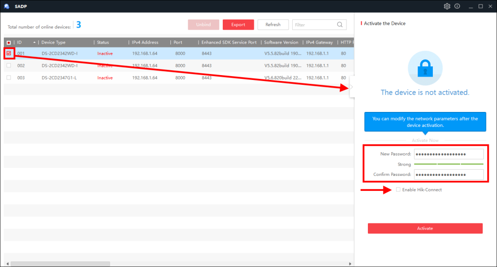 Quét camera IP – SADP Tools Hikvision 